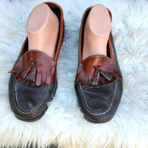 Bass Weejuns‎ 2 toned fringed loafers 11.5